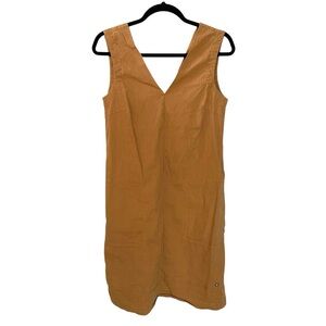 FIG Sleeveless Stretch Linen V-Neck Mini Dress S